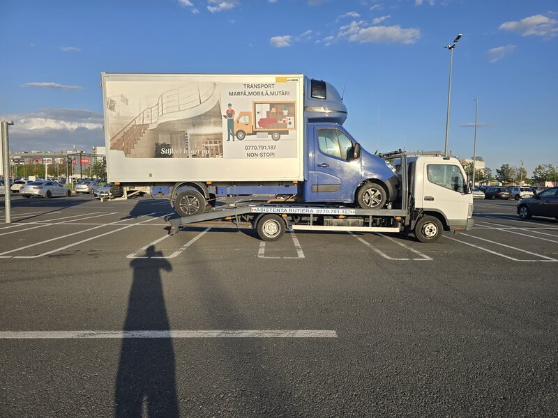 Asistenta rutiera tractari auto, dube, utilaje Bucuresti Ilfov 24/7,