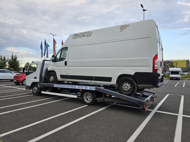 Asistenta rutiera tractari auto, dube, utilaje Bucuresti Ilfov 24/7,