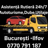 Asistenta rutiera tractari auto, dube, utilaje Bucuresti Ilfov 24/7